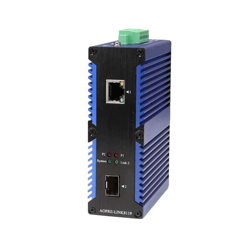 工業(yè)級(jí)百兆/千兆1光1電光纖收發(fā)器
