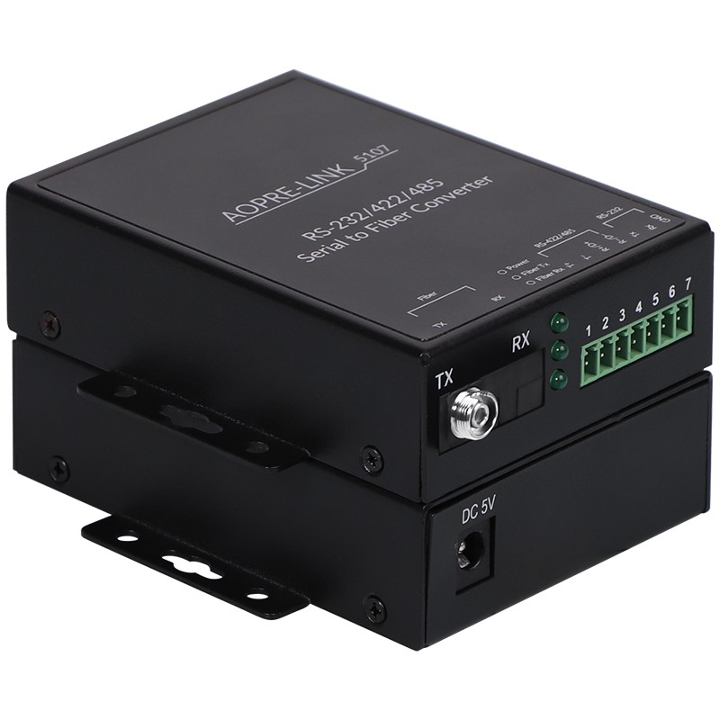 商用級RS232/RS485/RS422串口 光纖轉換器